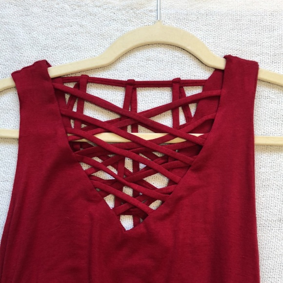 Just fab pink/red midi dress - Picture 2 of 8